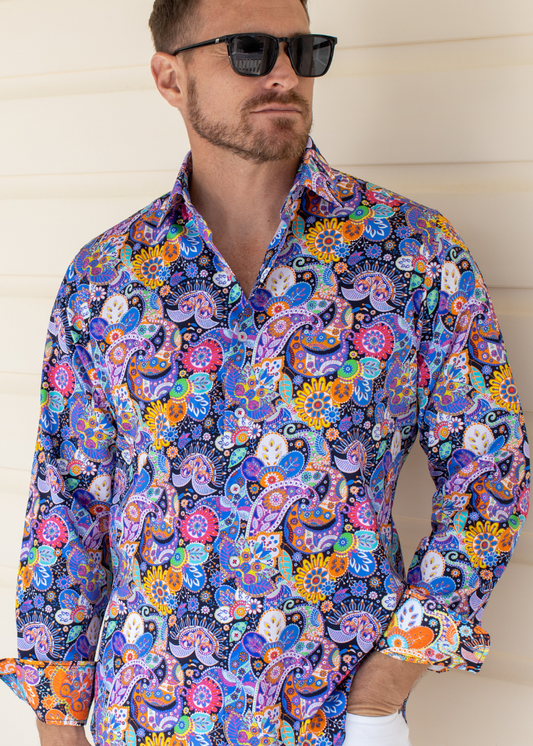 PAISLEY BY DESIGN SHIRT PURPLE