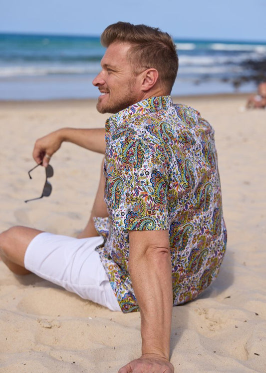 PEACOCK PAISLEY S/S SHIRT