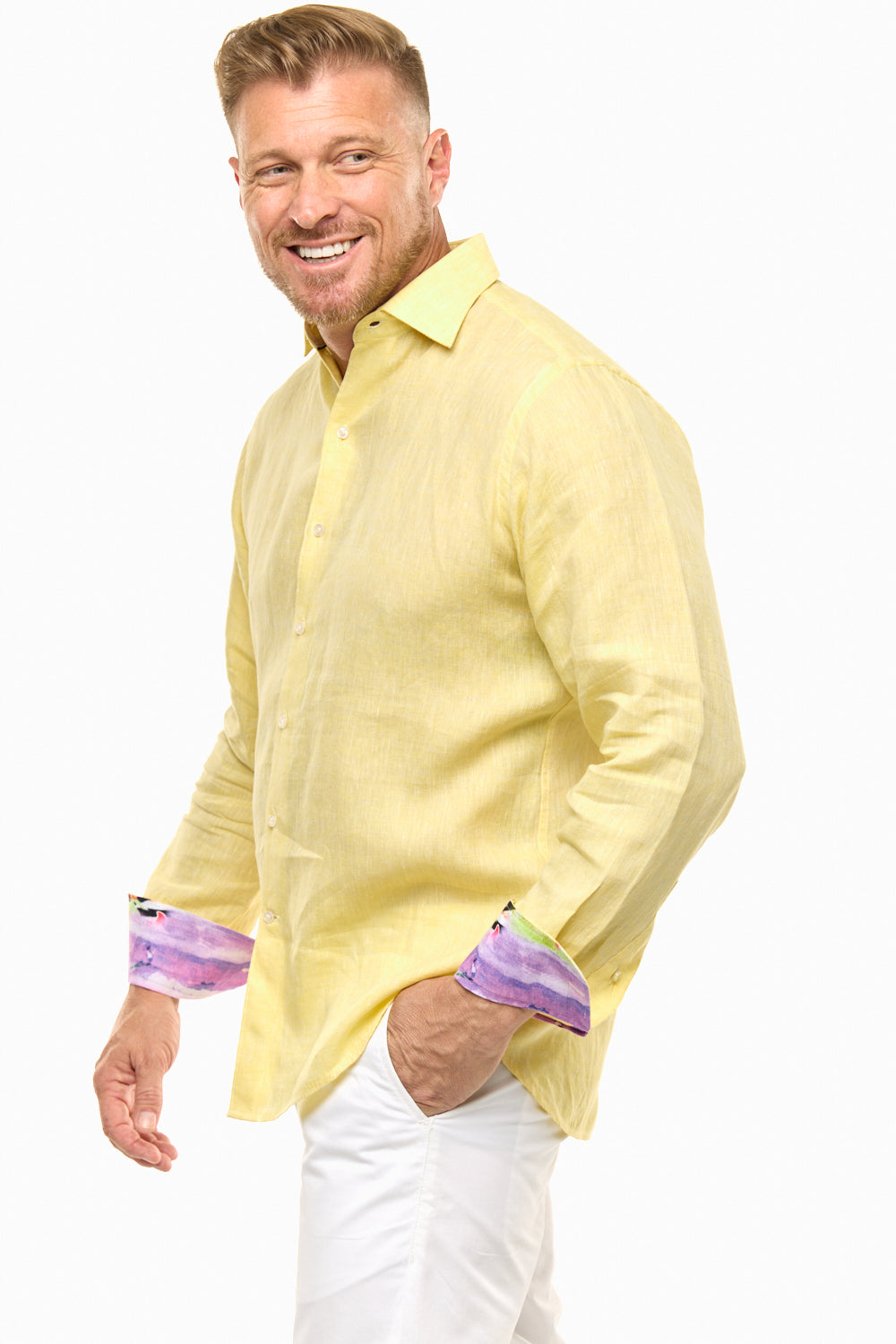 LANIKAI LINEN SHIRT SUNRISE-David Smith Australia