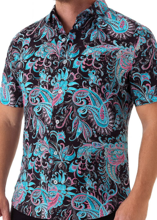 EDWARDIAN PAISLEY SHORT SLEEVE