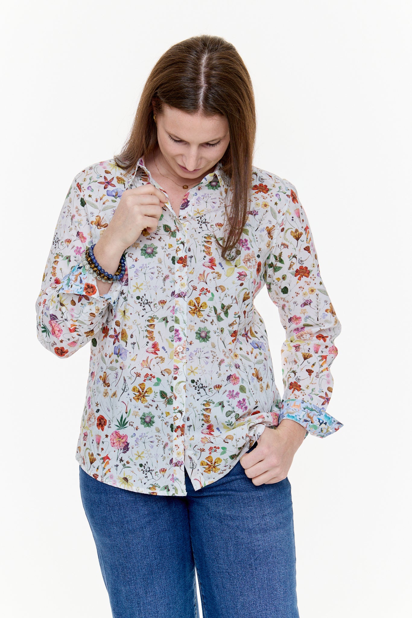 FLORAL EVE SHIRT-David Smith Australia