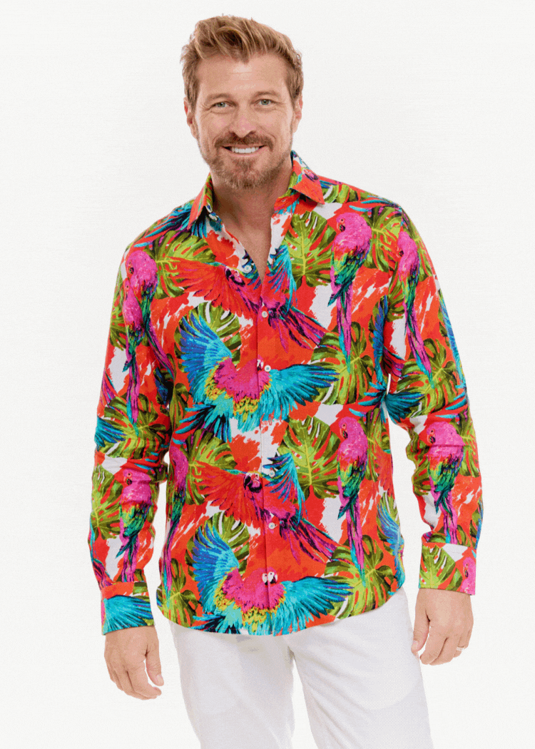 PIGMENTATION LINEN SHIRT-David Smith Australia
