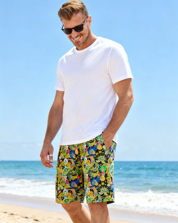 REEF PARADISE SHORT LIME-David Smith Australia