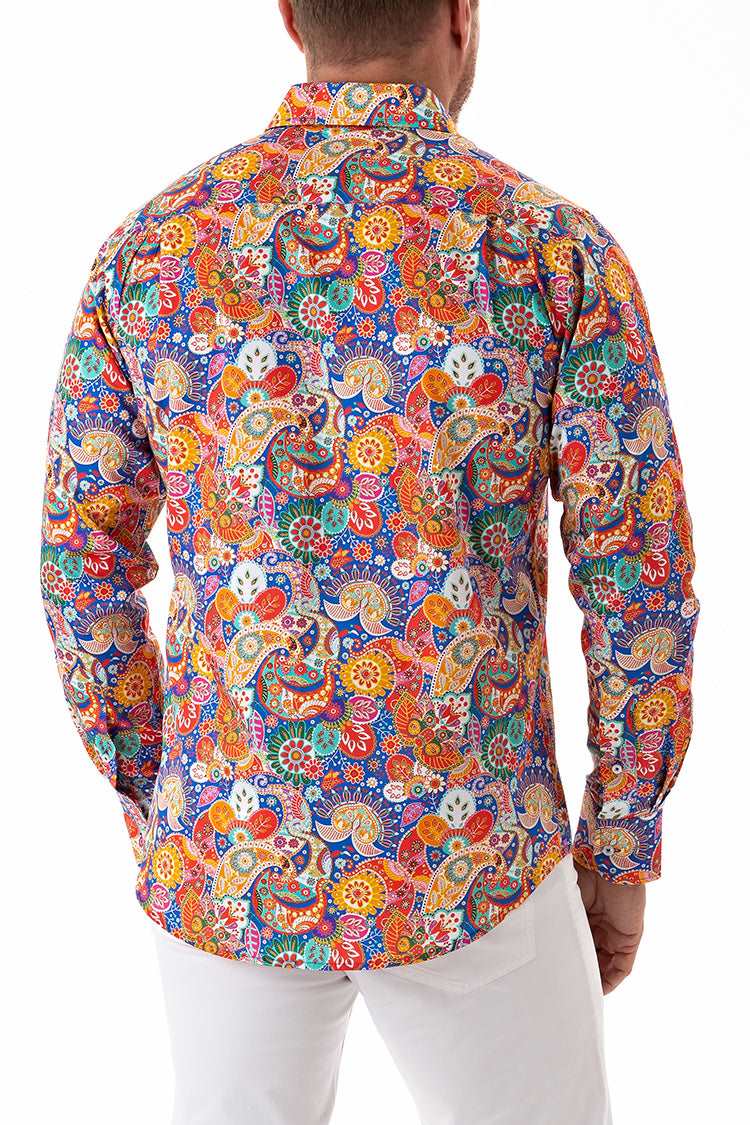 PAISLEY BY DESIGN SHIRT MARINE-David Smith Australia