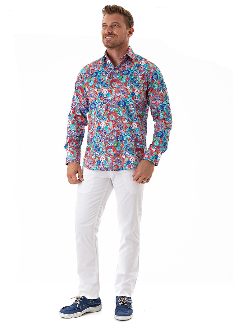 PAISLEY BY DESIGN SHIRT TUSCAN-David Smith Australia