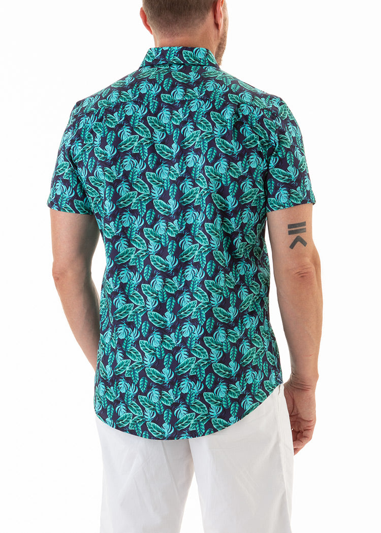 SUMMER ESSENCE SHIRT NAVY-David Smith Australia