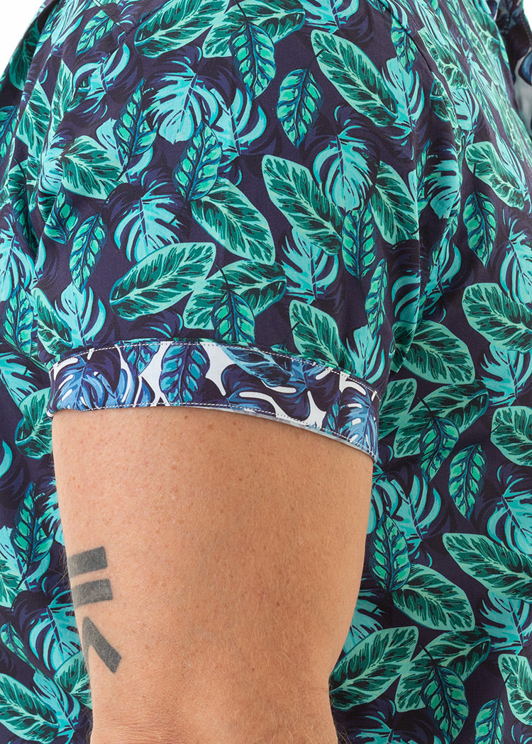 SUMMER ESSENCE SHIRT NAVY-David Smith Australia