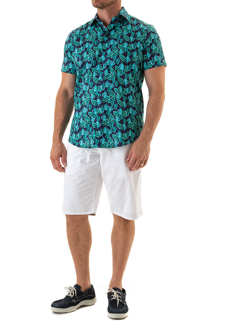 SUMMER ESSENCE SHIRT NAVY-David Smith Australia