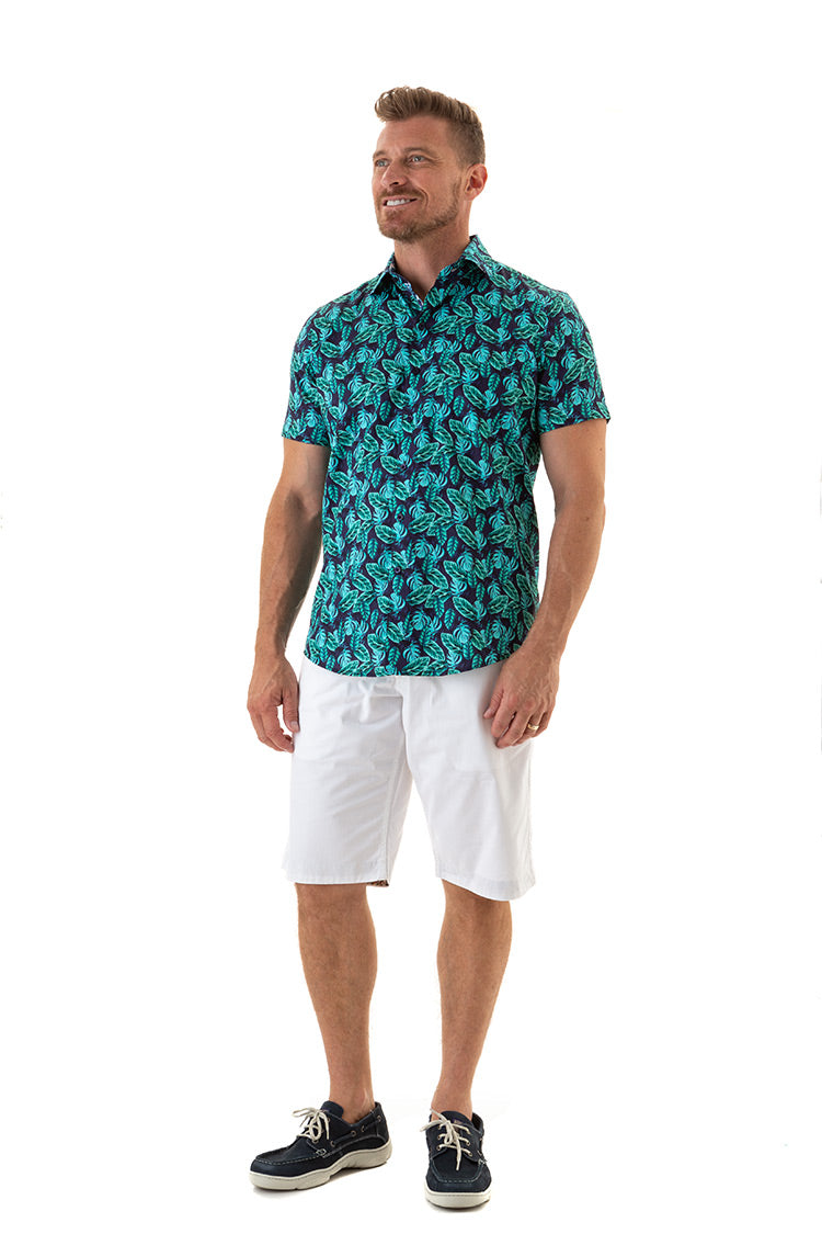 SUMMER ESSENCE SHIRT NAVY-David Smith Australia